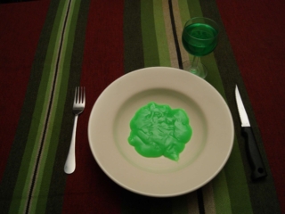 Enjoy your green dinner...