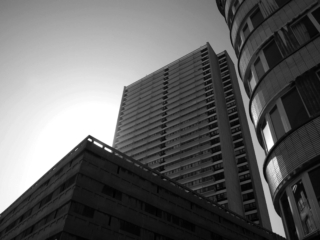 Europe Tower Ostend The famous or rather infamous Europa Center in Ostend, Belgium. With its 104 meters height and 34 floors, it's called 'the disgrace of the Belgian coast' by some people. Also infamous in the 1980s and 1990s because several people jumped from the top of the tower to commit suicide. For this reason, the cafeteria and the panoramic terrace were closed to the public in 1996.