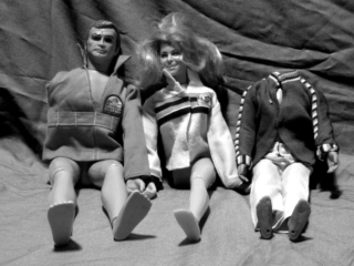 Handicapped Dolls Handicapped dolls. The six-million-dollar man with an arm missing, the bionic woman with one leg missing, and poor Ken will never see Barbie again, because he's lost his head.